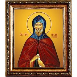 Нил Сорский преподобный. Икона на холсте.