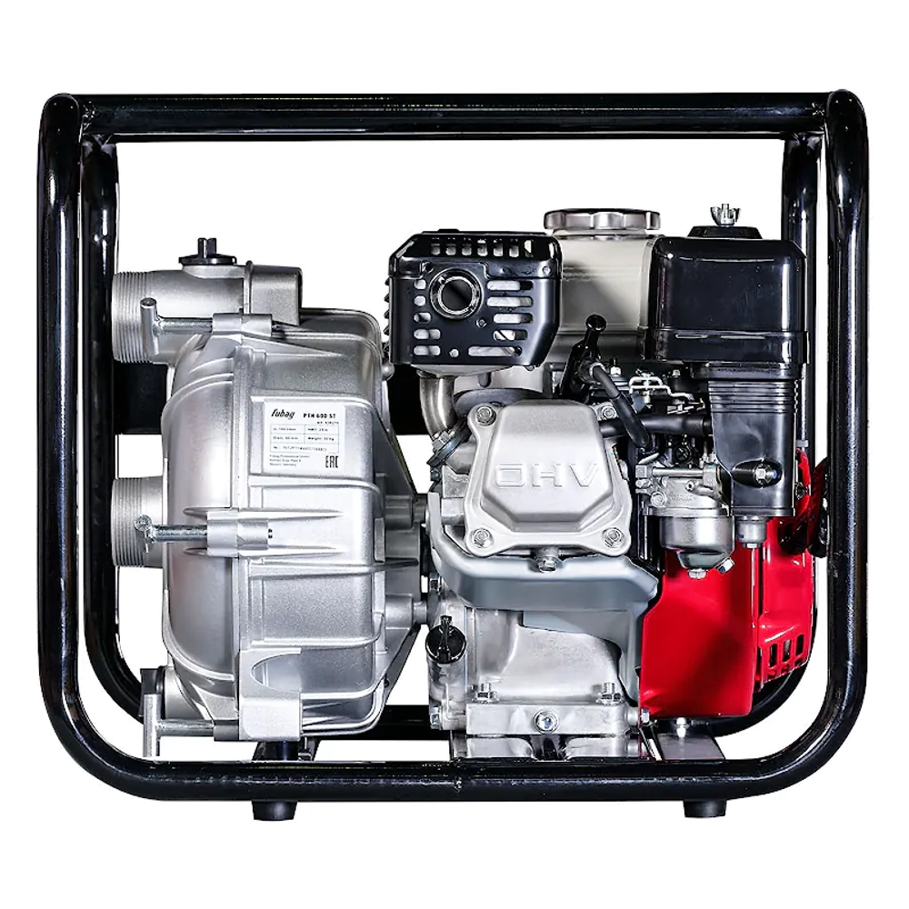 FUBAG PTH 600 ST мотопомпа бензиновая для грязной воды 4.8 л.с, 600 л/мин, диаметр 50 мм, 838216