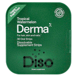 Diso, Derma, тропический арбуз, 30 полосок для полости рта