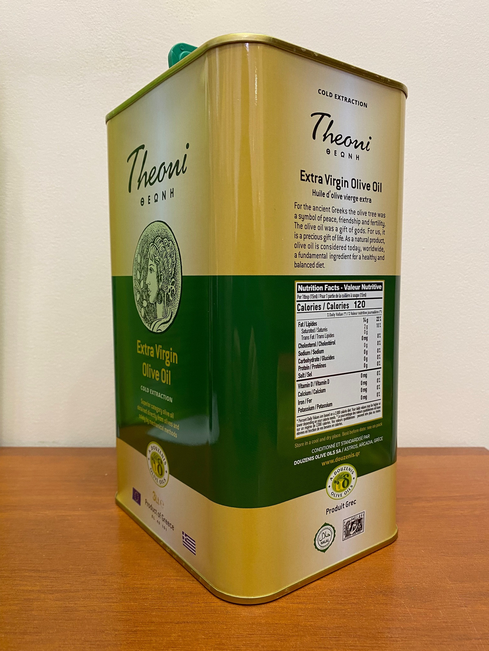 Оливковое масло Theoni, ж/б, Греция