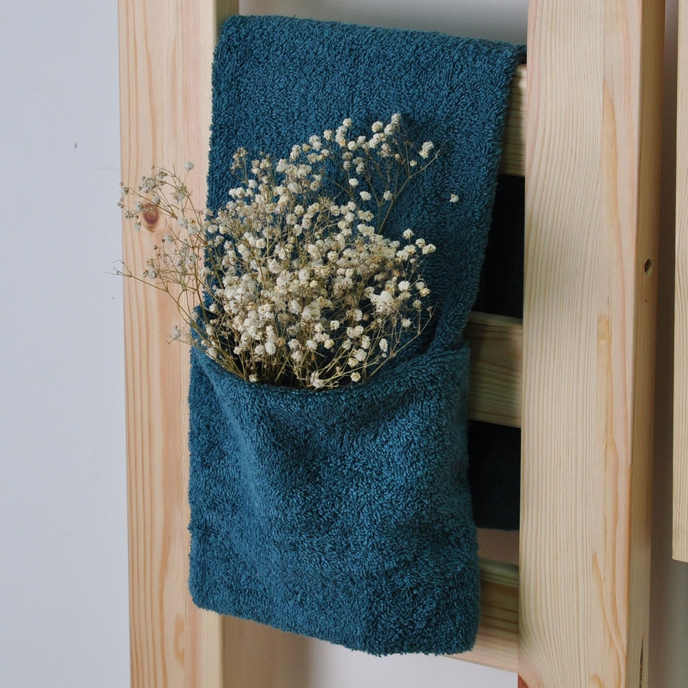 Полотенце махровое 40х70 хлопок 100%, темная бирюза