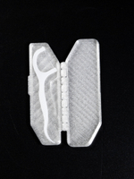 Стоматологический дорожный контейнер для зубочистки с нитью — флоссера, белый, полупрозрачный