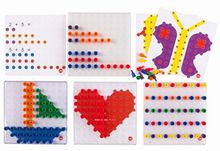 Мозаика Peg Board. Набор с прозрачными досками и картинками