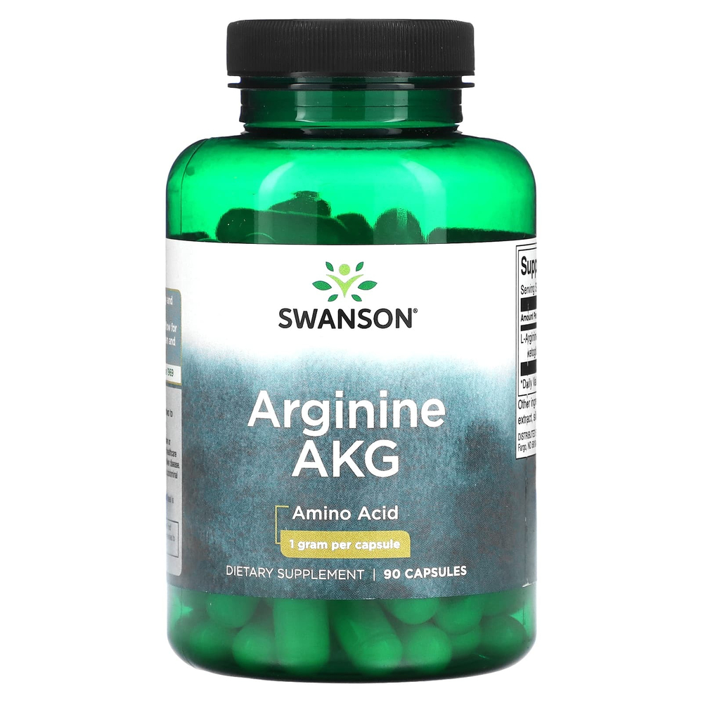 Swanson, Аргинин AKG, 1000 мг, 90 капсул