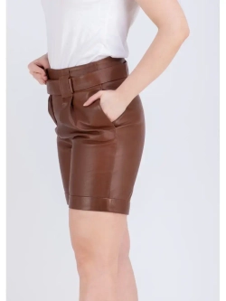 Шорты женские кожаные кожаные шорты