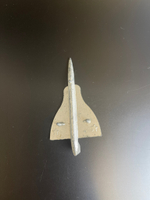 Самолёт ТУ-144 оловянный авиация игрушка СССР 1960-1980 гг