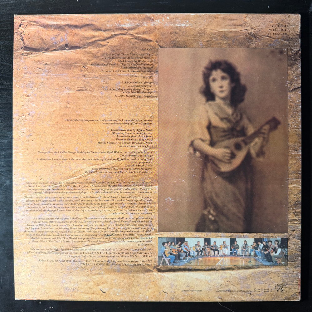 Robert Fripp And The League Of Crafty Guitarists ‎– Live! (США 1986г.)