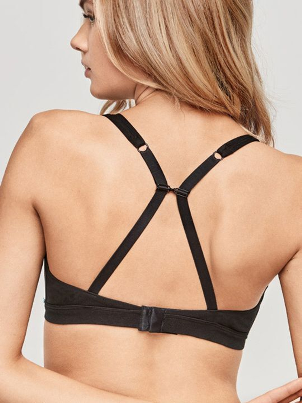 Бюстгальтер-топ с мягкими чашками (Размер: 4B) (Цвет: серый меланж)