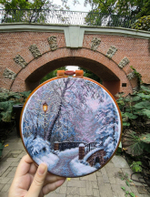 Набор для вышивания крестом Искусница "Тишина заснеженного моста"