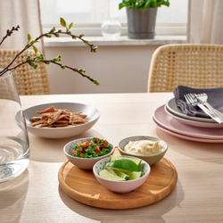 IKEA TRÅDTICKA  (ИКЕА ТРÅДТИСКА)  -  Поднос с 3 чашами, разноцветный/бамбук
