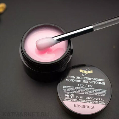 Опция Гель моделирующий молочно-йогуртовый Клубника 15мл