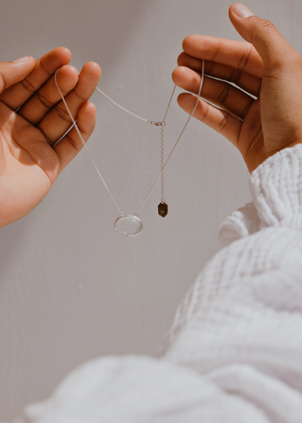 Колье «Чистота» с горным хрусталем