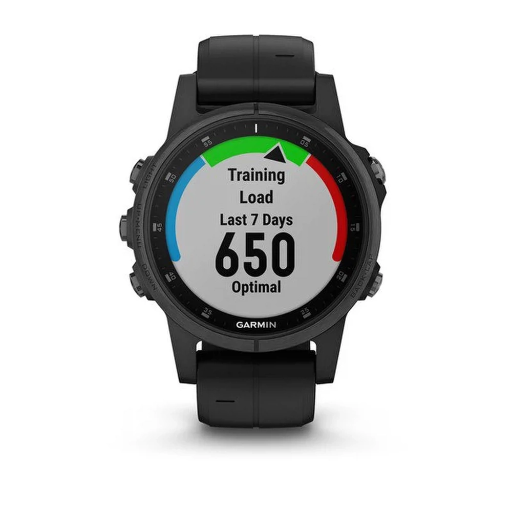 Смарт-часы Garmin Fenix 5s Plus Sapphire, черный, 010-01987-03