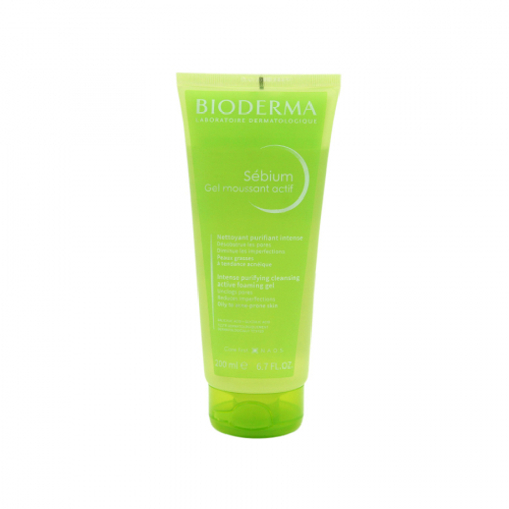 BIODERMA SEBIUM Gel Moussant actif Очищающий гель мусс для воспаленной кожи 200мл.