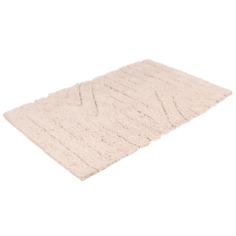VETTA Коврик для ванной 40x60 см, хлопок, бежевый, 5600, (Индия)