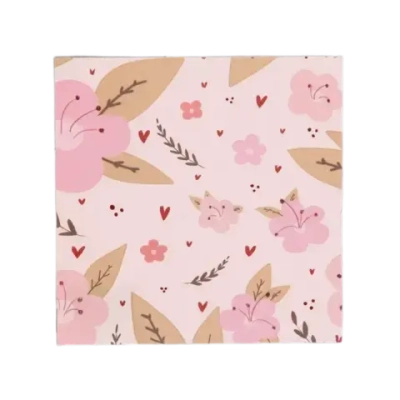 Открытка мини "Цветочки" 7,5х7,5 см