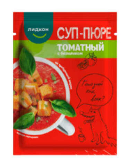 Суп пюре Томатный с базиликом 20г. Лидкон