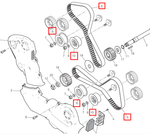 73740251B-45120272A-45120291A TIMING BELTS/ROLLERS SET
