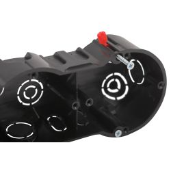 Коробка установочная ЭРА KUP-4-70-45 черная 4х местная 283х70х45мм для полых стен саморезы пластиковые лапки IP30