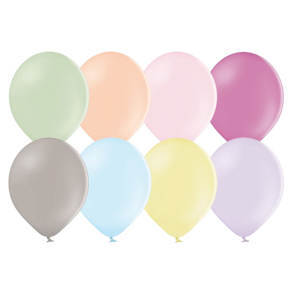 Воздушные шарики MC-Basir пастель ассорти, 100 шт, размер №10 Воздушные шарики MC-Basir пастель ассорти, 100 шт, размер №10