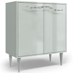 Комод Арт Колор Классик Сильвер с 2 полками Серый дым