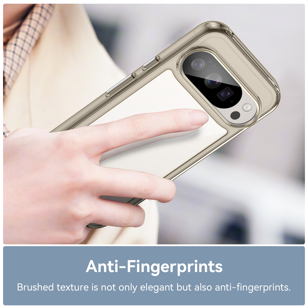 Противоударный чехол для смартфона Google Pixel 10 и 10 Pro, усиленные защитные рамки серого цвета