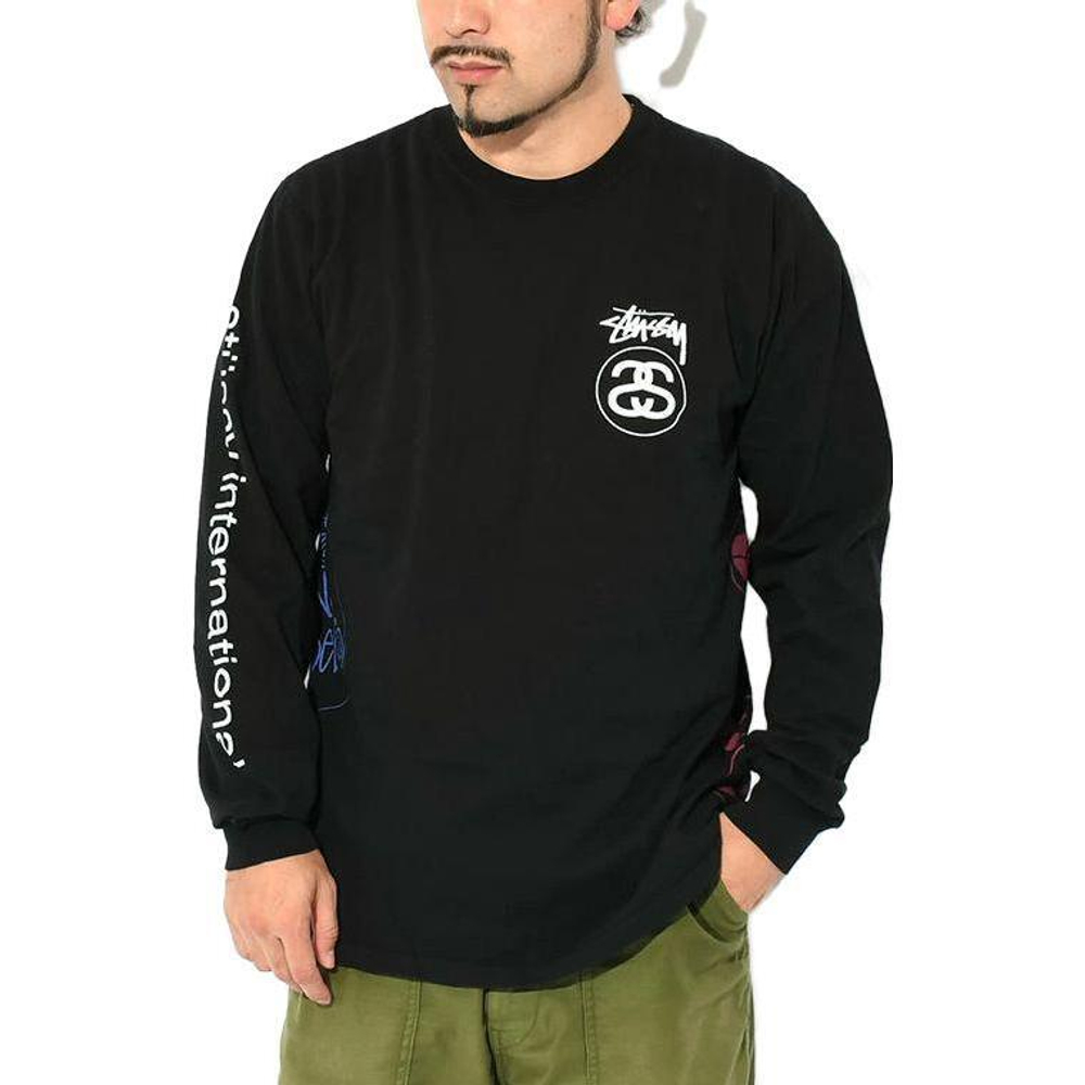 Толстовки Stussy SS23 Test Strike Pigment Dyed Ls Tee S T, 1994915