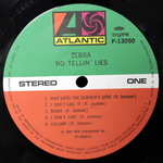 Zebra / No Tellin' Lies (LP)