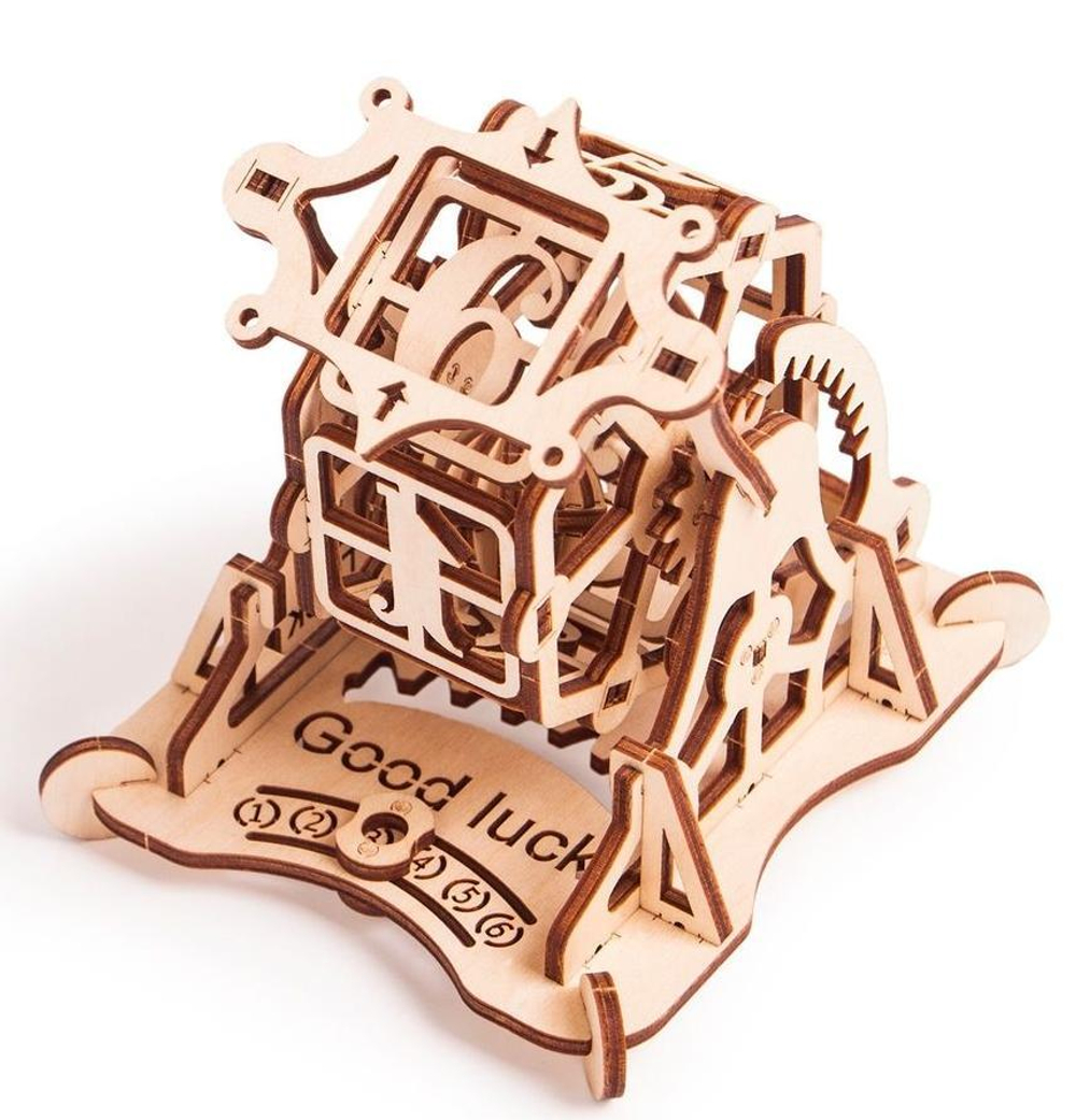 Механический 3D-пазл из дерева Wood Trick Колесо Фортуны с настольной игрой