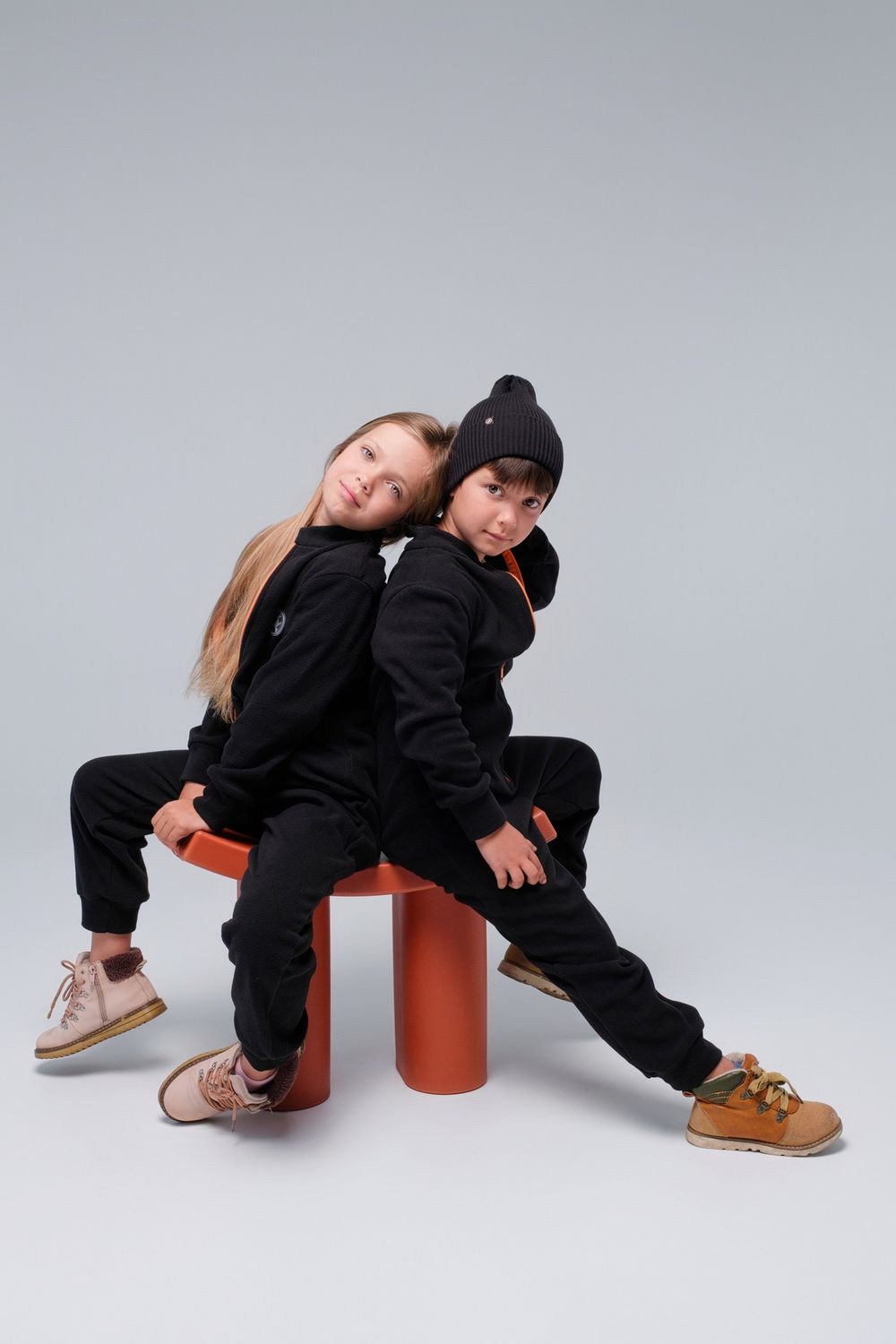 Комбинезон флисовый (Черный)