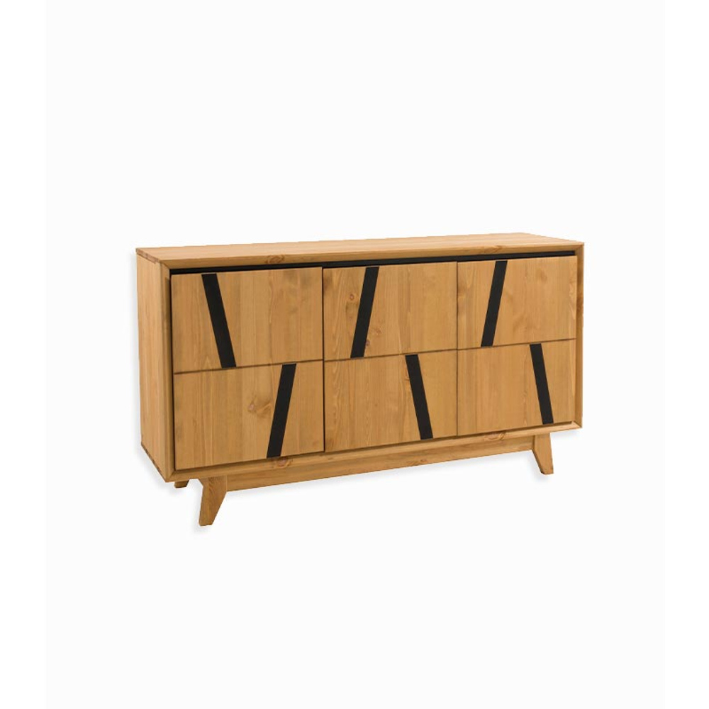 Тумба Мэнсон 3 двери+1 ящик бейц/масло