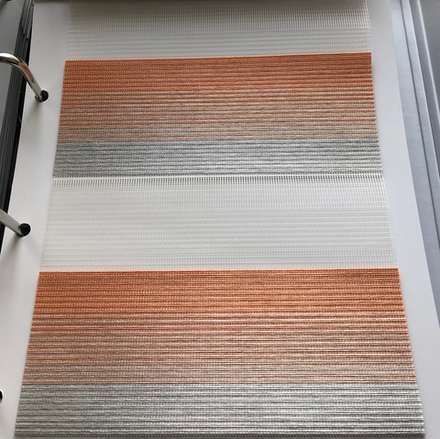 Рулонная штора День-Ночь Мини, ткань DN4280-09, цвет папайя