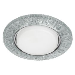 DK LD22 SL/WH Светильник ЭРА декор cо светодиодной подсветкой Gx53, прозрачный