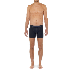 Мужские трусы боксеры удлиненные темно-синие HOM HO1 Long Boxer Briefs HO1 359519_4000RA