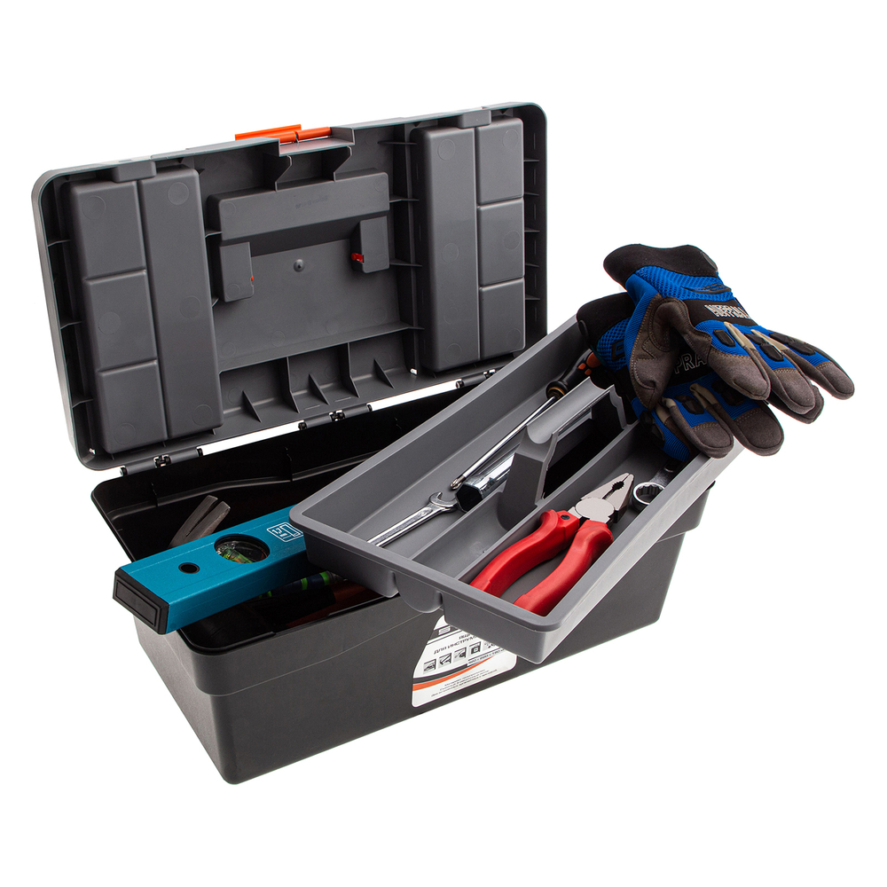 Ящик для инструмента 17", 420 х 220 х 180 мм, пластик Stels