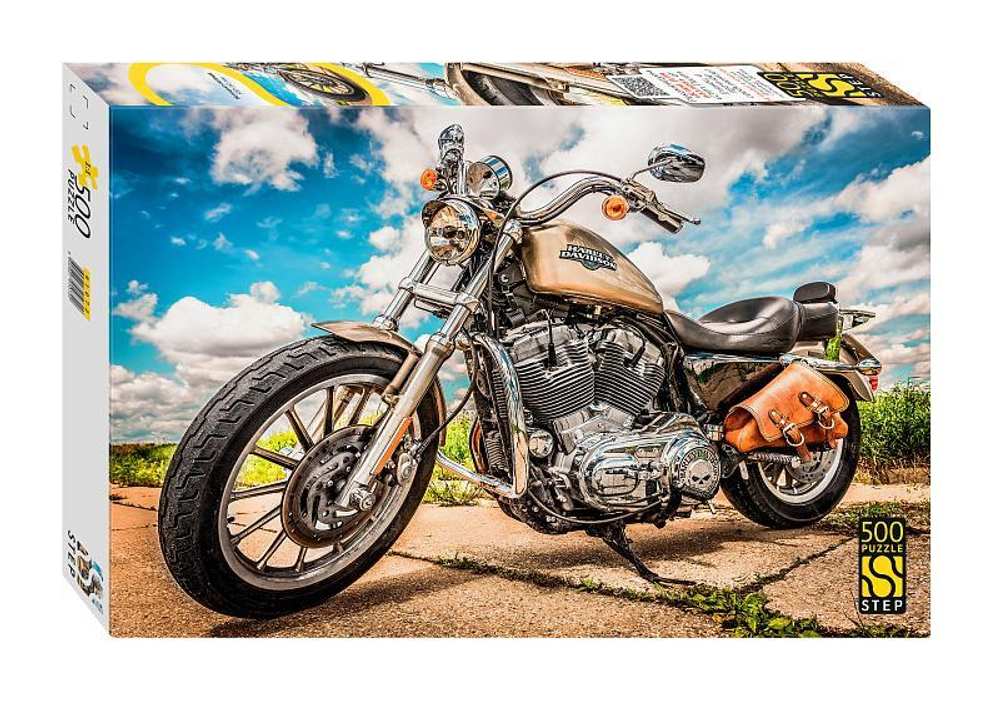 Пазл 500эл. "Мотоцикл-легенда" (Степ пазл)