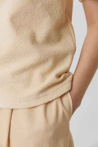 Футболка прямого кроя махровая