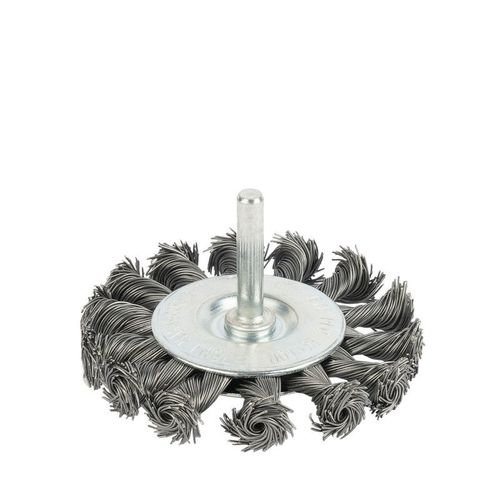 Щетка дисковая 75 мм для дрели, проволока сталь крученая Yoko