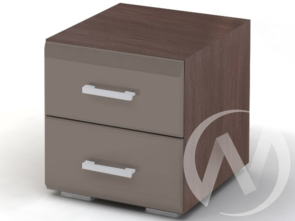Тумба ТБ 1 Спальня Вегас (шимо темный/кофе с молоком)