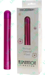 Розовый вибратор ALUMINATION