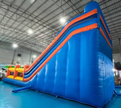 Надувной батут-горка "Супер-волна ST" 12*5*8 м