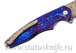 Нож Чебуркова Касатка Whale Custom Ti DRAGONSKIN Bertie Rietveldфотография - 5