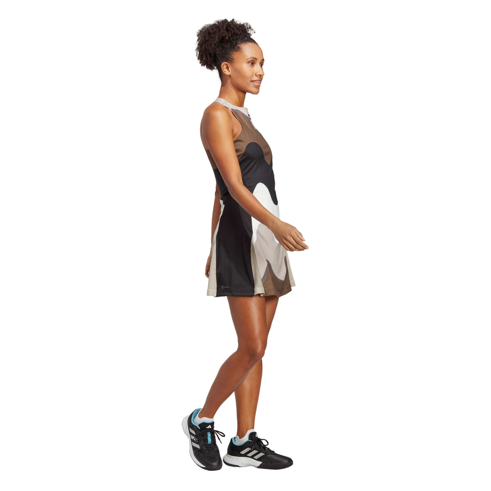 Женская теннисное платье adidas T Premium Dress Women - Black, Multicoloured