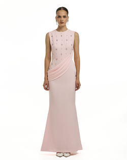 Платье Empressa (Импресса) розовое в пол