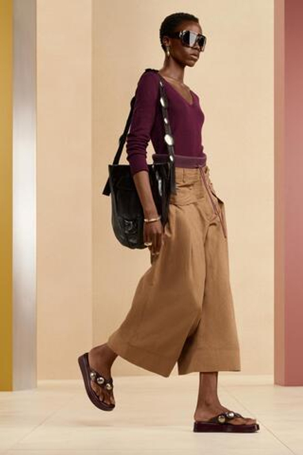 ZARA КОЖАНАЯ СУМКА, БОРДОВЫЙ