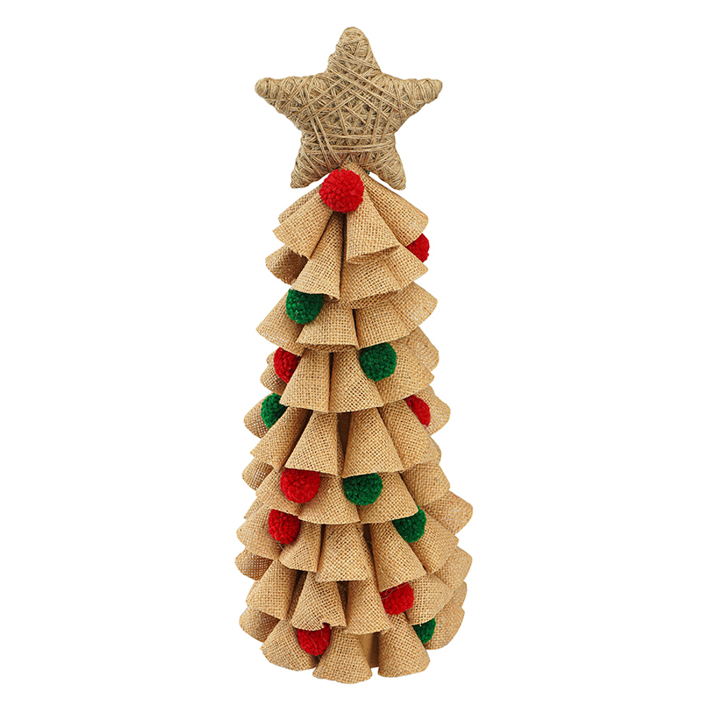 Декор новогодний classics из джута и гофрированного картона из коллекции new year essential, 41,5 см