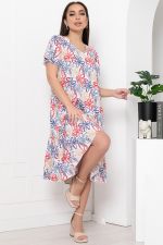 Платье "Малика" (цветы на белом) П5977 LT Collection