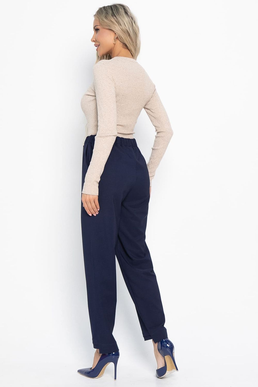 Брюки на резинке Инди (темно-синие) Б15022-8М LT Collection