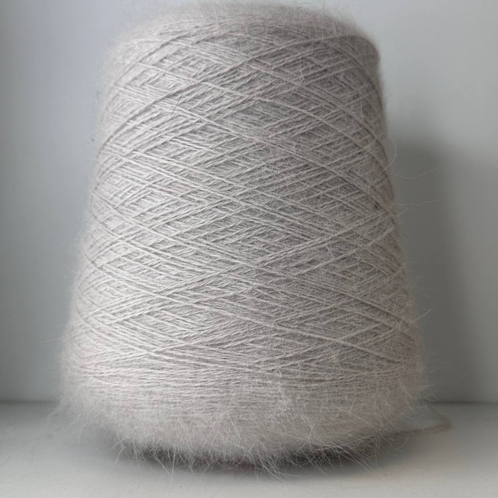 FLUFF - Gruppo Filpucci Industrie Filati; 70% ангора, 10% меринос, 20% п/а; 550м/100гр; col. 603327, цвет: серый с фиолетовым подтоном