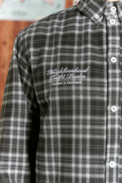 Рубашка Called a Garment Human Flannel Shirt "Black"